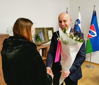 Zlate maturantke pri županu 2023-2